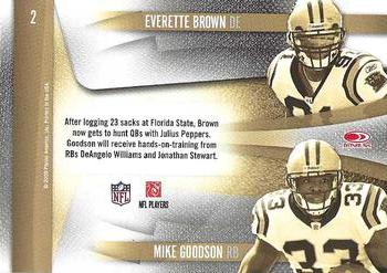2009 Playoff Contenders - Draft Class #2 Everette Brown / Mike Goodson Back