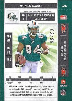 2009 Playoff Contenders - Playoff Ticket #126 Patrick Turner Back
