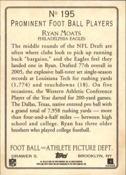 2005 Topps Turkey Red #195 Ryan Moats Back