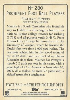 2005 Topps Turkey Red #280 Maurice Morris Back