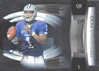 2009 Playoff Prestige - Prestigious Picks Autographs #30 Josh Freeman Front