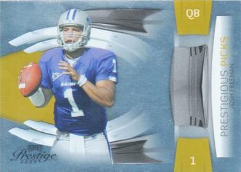 2009 Playoff Prestige - Prestigious Picks Gold #30 Josh Freeman Front