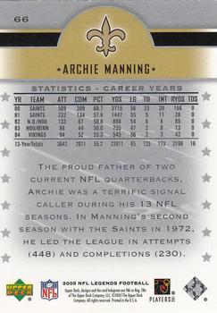 2005 Upper Deck Legends #66 Archie Manning Back