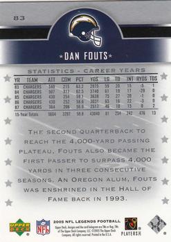 2005 Upper Deck Legends #83 Dan Fouts Back