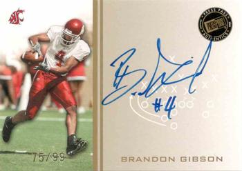 2009 Press Pass - Press Pass Signings Gold #PPS-BG Brandon Gibson Front