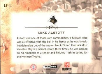 2009 Press Pass Legends - Legends of the Fall #LF-1 Mike Alstott Back