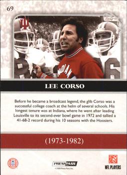 2009 Press Pass Legends - Silver Holofoil #69 Lee Corso Back