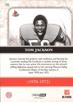 2009 Press Pass Legends - Silver Holofoil #70 Tom Jackson Back