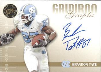 2009 Press Pass SE - Gridiron Graphs Gold #GG-BT Brandon Tate Front