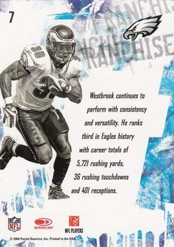 2009 Score - The Franchise Glossy #7 Brian Westbrook Back