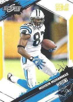 2009 Score - Gold Zone #45 Muhsin Muhammad Front