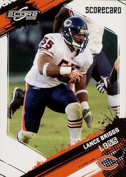 2009 Score - Scorecard #54 Lance Briggs  Front