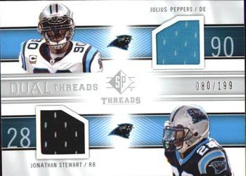 2009 SP Threads - Dual Threads #T2-SP Julius Peppers / Jonathan Stewart Front