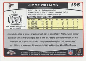 2006 Topps Chrome #195 Jimmy Williams Back