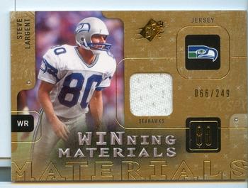 2009 SPx - Winning Materials Jersey #W-SL Steve Largent Front