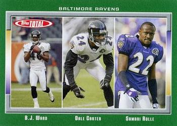 2006 Topps Total #134 B.J. Ward / Dale Carter / Samari Rolle Front