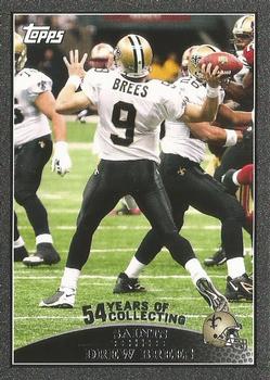 2009 Topps - Black #144 Drew Brees Front