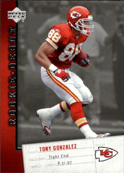 2006 Upper Deck Rookie Debut #50 Tony Gonzalez Front