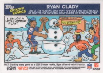 2009 Topps Kickoff - Komics #9 Ryan Clady Front