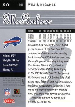 2006 Ultra #20 Willis McGahee Back