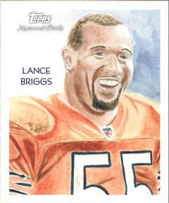 2009 Topps National Chicle - Mini Chicle Back #C19 Lance Briggs Front