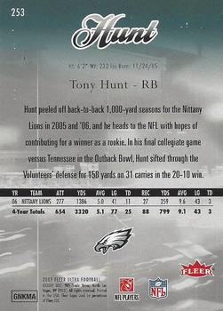 2007 Ultra #253 Tony Hunt Back