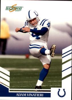 2007 Score #227 Adam Vinatieri Front