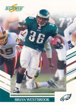 2007 Score #19 Brian Westbrook Front