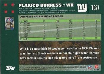 2007 Topps Chrome #TC27 Plaxico Burress Back