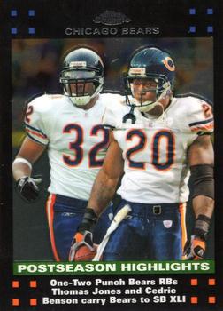 2007 Topps Chrome #TC54 Thomas Jones / Cedric Benson Front