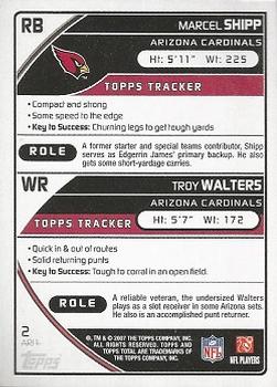 2007 Topps Total #2 Marcel Shipp / Troy Walters Back