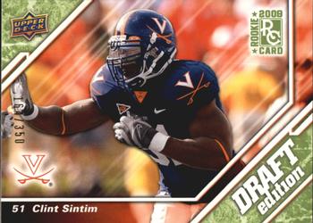 2009 Upper Deck Draft Edition - Green #145 Clint Sintim Front