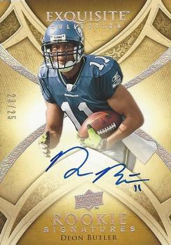 2009 Upper Deck Exquisite Collection - Rookie Silver Holofoil #121 Deon Butler Front