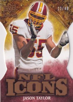 2009 Upper Deck Icons - NFL Icons Die Cut #IC-JT Jason Taylor Front