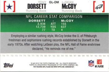 2010 Topps - Gridiron Lineage #GL-DM Tony Dorsett / LeSean McCoy Back