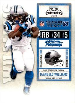 2010 Playoff Contenders #013 DeAngelo Williams Front