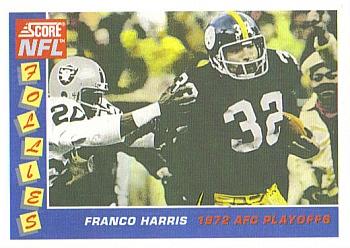 1992 Score NFL Football Follies #1 Franco Harris Front