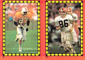 1988 Topps Stickers #16 / 187 Gerald Carter / Brian Brennan Front