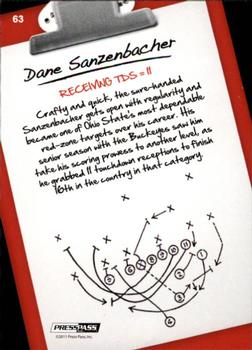 2011 Press Pass #63 Dane Sanzenbacher Back