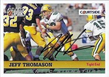 1992 Courtside Draft Pix - Authentic Signatures #121 Jeff Thomason Front