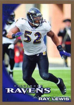 2010 Topps - Gold #160 Ray Lewis Front
