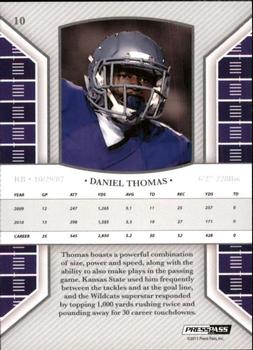 2011 Press Pass Legends #10 Daniel Thomas Back