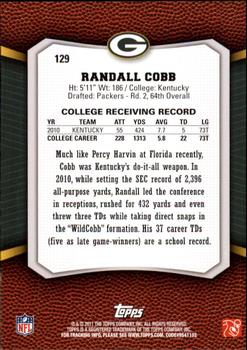 2011 Topps Rising Rookies #129 Randall Cobb Back