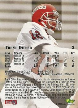 1994 Classic NFL Draft - Gold #2 Trent Dilfer Back