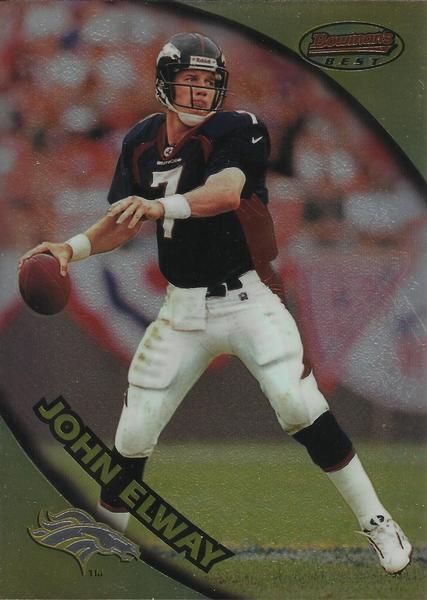 1997-98 Bowman's Best Jumbos #4 John Elway Front