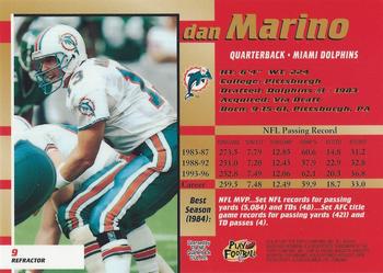 1997-98 Bowman's Best Jumbos - Refractors #9 Dan Marino Back