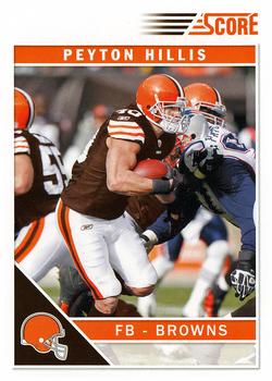 2011 Score #73 Peyton Hillis Front