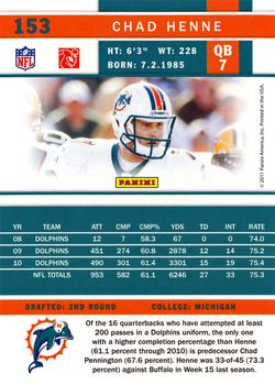 2011 Score #153 Chad Henne Back