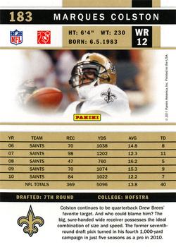 2011 Score #183 Marques Colston Back