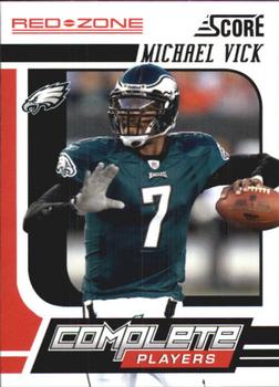 2011 Score - Complete Players Red Zone #13 Michael Vick Front
